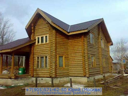 жилой сруб дома